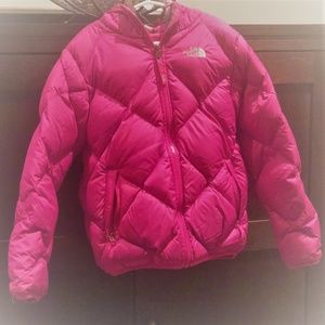 Girls' Reversible North Face Down Jacket 550